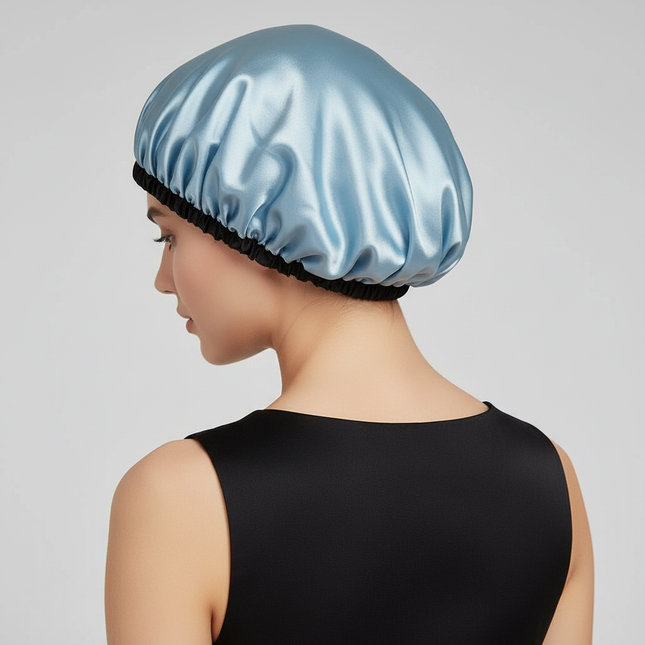 Reversible Satin Sleep Sleeping Cap for Women Men Headscarf Elastic Hair Care Bonnet Cancer Chemo Caps Adjustable Headwear Hats - gallery 1
