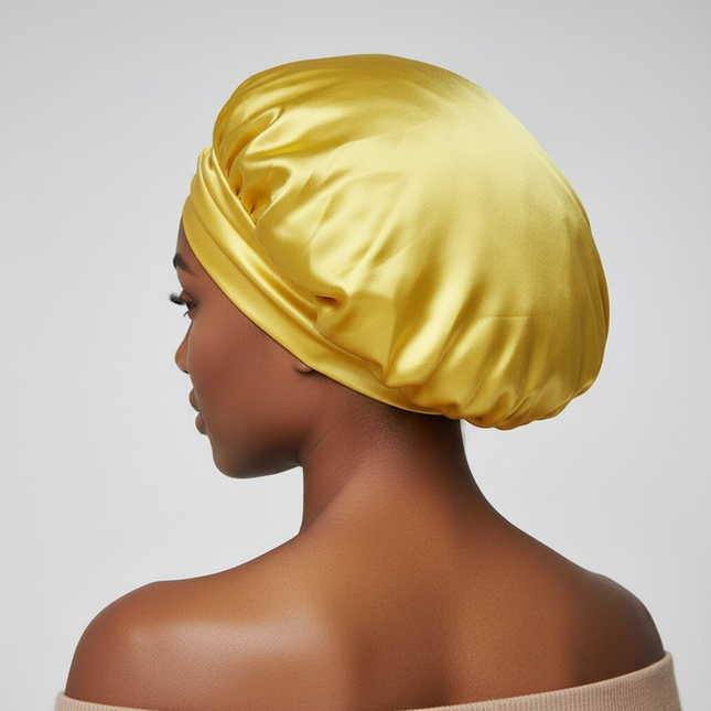 Satin Sleeping Cap Milk Silk Night Sleeping Bonnet Shredded Milk Caps Head Tie Band Bonnet Edge Wrap Protect Curly Braid Hair - gallery 1