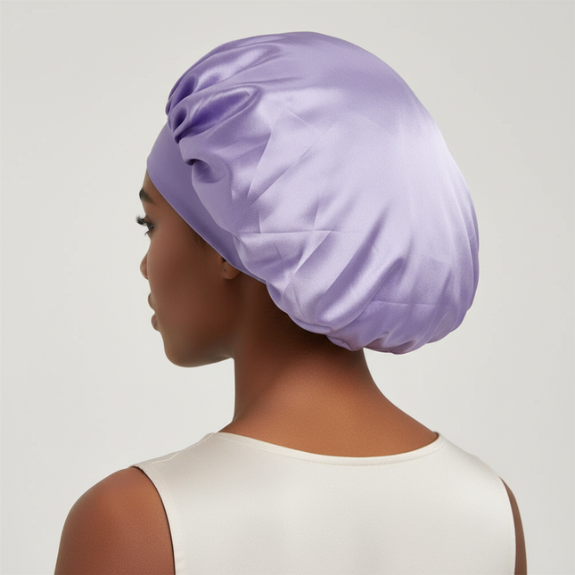 Women Satin Solid Sleeping Hat Night Sleep Cap for Women Shower Caps Waterproof Solid Sleeping Hair Bonnets Adjustable Cap - gallery 1