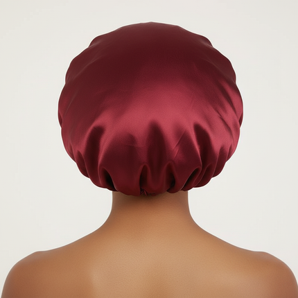 Newest Arrival Women Satin Bonnet Cap Fashion Elastic Wide Band Hair Protect Head Cover Night Sleep Hat Beauty Salon Cover Hair - gallery 1
