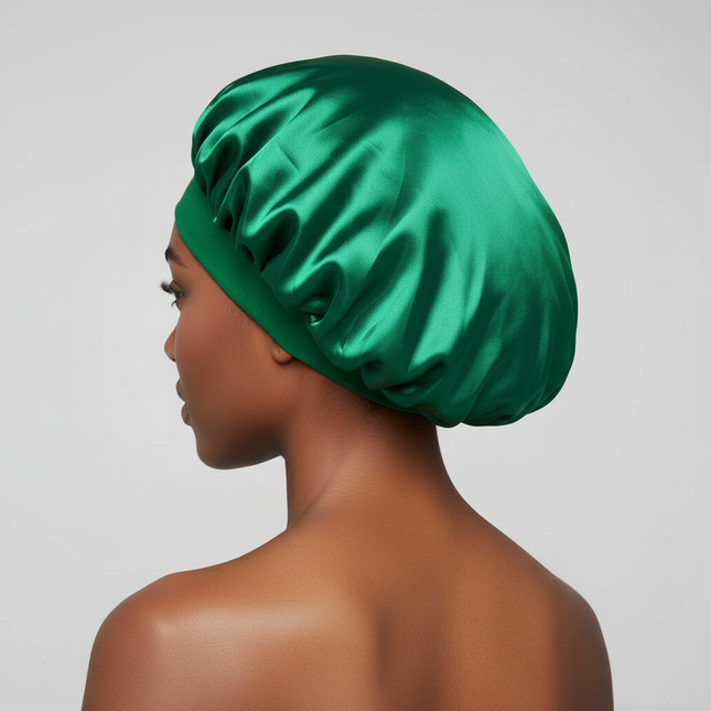 Newly Satin Night Hair Cap Women's Solid Sleeping Hat Sleep Care Bonnet Nightcap For Women Unisex Cap - gallery 1