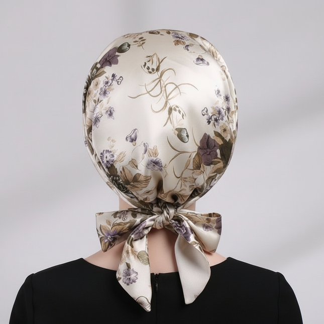 Women Silk Satin Cap Night Sleep Cap Hair Bonnet Hat Head Cover Satin Turban Headscarf Adjustable Ladies Long Hair Care Bonnet - gallery 1