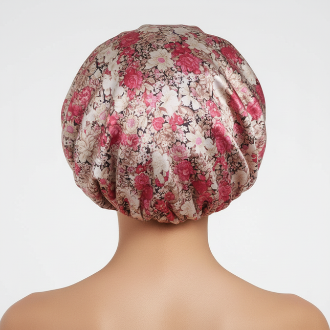 New Satin Hair Caps for Sleeping Women Bath Double Layer Headwear Cover Hat Curly Hair Styling Accessories Hair Cap for Sleeping - gallery 1