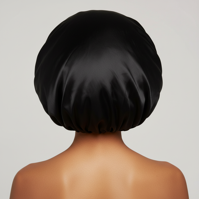 New Women's Extra Large Hair Cap For Sleeping African Printed Satin Cap Elastic Night Turban Artificial Silk Chemo Bonnet - gallery 1