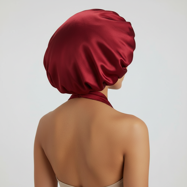 Women Satin Solid Sleeping Hat Night Sleep Cap for Women Shower Caps Waterproof Solid Sleeping Hair Bonnets Adjustable Cap - gallery 1