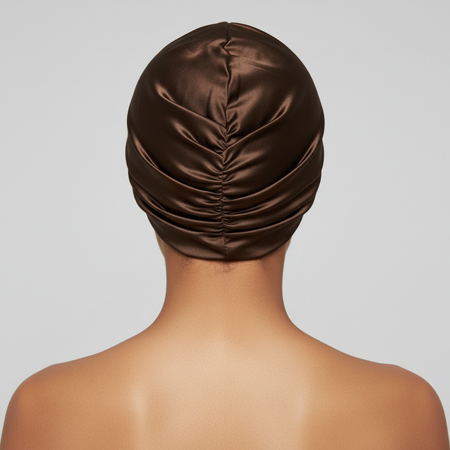 Satin Bonnet Hat Double Layer Hair Wrap Women Adjustable Knotted Hat Care Turban Satin Sleep Hat for Curly Straight Hair 2025 - gallery 1