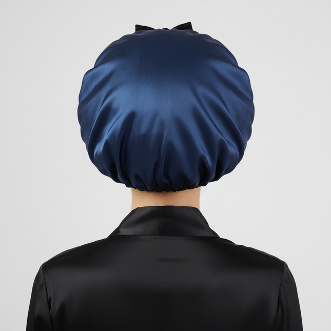 Satin Bonnet Silk Bonnet Adjustable Bonne For Sleeping Hair Bonnet With Tie Band Bonnets For Women Men - gallery 1