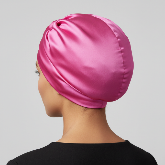 Women Satin Solid Sleeping Hat Night Sleep Cap for Women Shower Caps Waterproof Solid Sleeping Hair Bonnets Adjustable Cap - gallery 1
