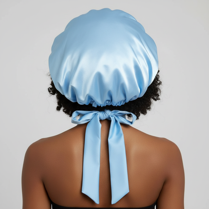 Women Satin Solid Sleeping Hat Night Sleep Cap for Women Shower Caps Waterproof Solid Sleeping Hair Bonnets Adjustable Cap - gallery 1