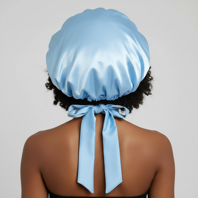 Women Satin Solid Sleeping Hat Night Sleep Cap for Women Shower Caps Waterproof Solid Sleeping Hair Bonnets Adjustable Cap - gallery 1