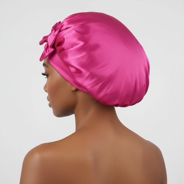 Satin Bonnet Silk Bonnet Adjustable Bonne For Sleeping Hair Bonnet With Tie Band Bonnets For Women Men - gallery 1