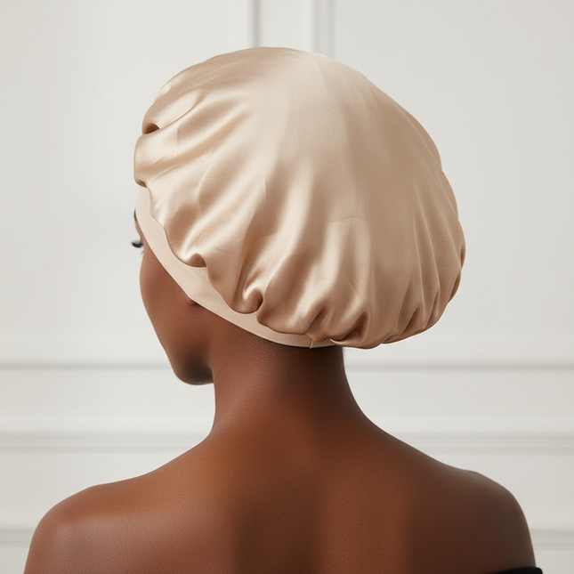Satin Sleeping Cap Milk Silk Night Sleeping Bonnet Shredded Milk Caps Head Tie Band Bonnet Edge Wrap Protect Curly Braid Hair - gallery 1