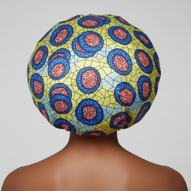 New Women's Extra Large Hair Cap For Sleeping African Printed Satin Cap Elastic Night Turban Artificial Silk Chemo Bonnet - gallery 1