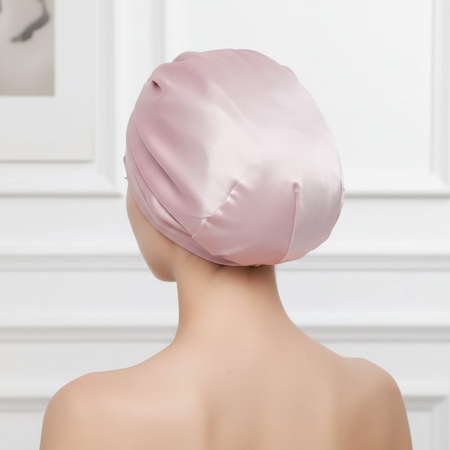 100% Mulberry Silk Bonnet Silk Sleeping Cap Double-Sided Real Silk For Hair Skin  Turban - gallery 1