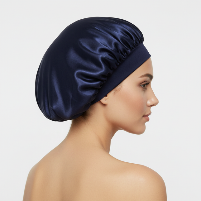 Hair Bonnet For Sleeping Women Wide Brim Sleep Cap Hair Bonnet For Curly Hair Showercap Children Men - gallery 1