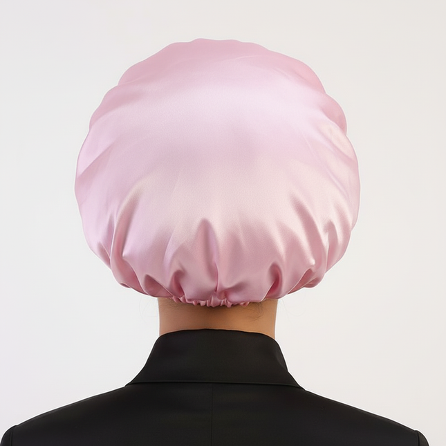 1PC Satin Sleeping Hat Night Sleep Hair Care Bonnet Nightcap Extra Satin Silky Shower Caps Sleep Cap with Premium Elastic Band - gallery 1