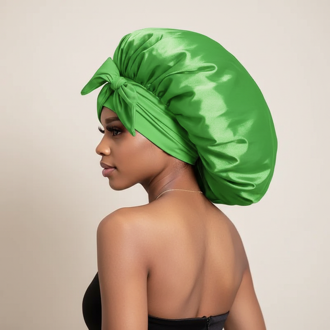 Satin Bonnet Bonnet Adjustable Bonne For Sleeping Hair Bonnet With Tie Band Bonnets For Women Men - gallery 1