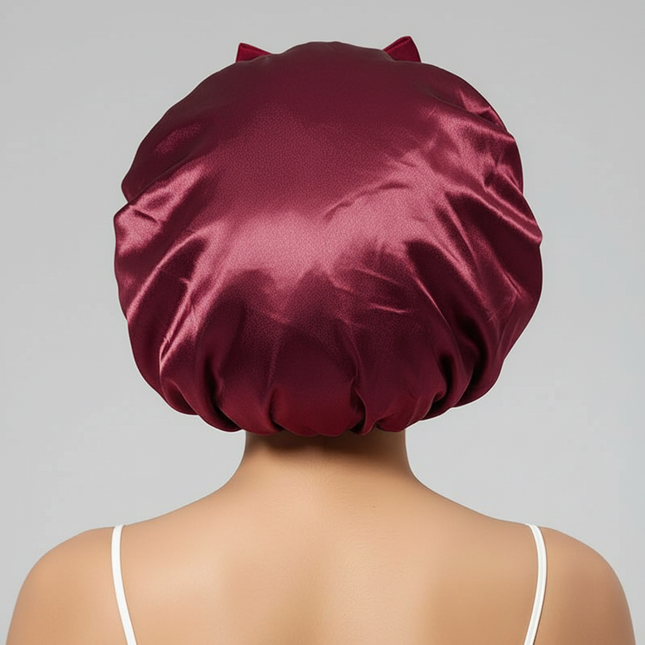 10 Pcs Cheetah-Print Satin Silk Bonnet for Sleeping Cute Bonnet with Long Strap Tie Band Adjustable Sleep Night Cap Hair Bonnet - gallery 1