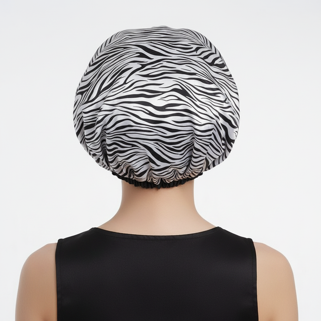 New Satin Hair Caps for Sleeping Women Bath Double Layer Headwear Cover Hat Curly Hair Styling Accessories Hair Cap for Sleeping - gallery 1
