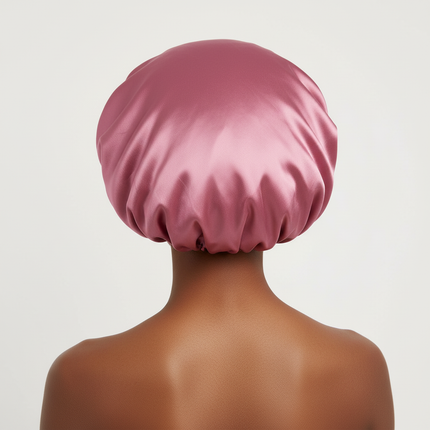 2024 New Fashion Satin Sleeping Hat Night Sleep Hair Care Bonnet Nightcap Popular Leopard Silk Wide-Brimmed Shower Cap - gallery 1