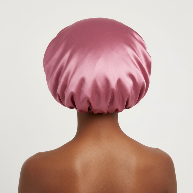 2024 New Fashion Satin Sleeping Hat Night Sleep Hair Care Bonnet Nightcap Popular Leopard Silk Wide-Brimmed Shower Cap - gallery 1