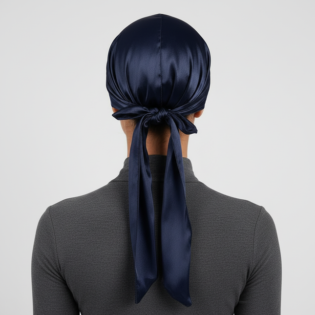 Unisex Silky Durags Bandanas Turban Hat Wigs Doo Men Satin Durag Biker Headwear Headband Hair Accessories Extra Long Tail Du-Rag - gallery 1