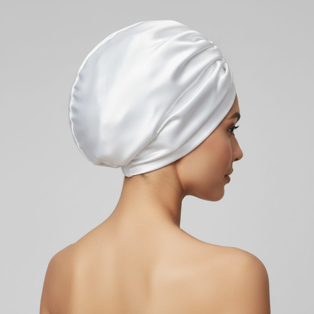 Women Satin Solid Sleeping Hat Night Sleep Cap for Women Shower Caps Waterproof Solid Sleeping Hair Bonnets Adjustable Cap - gallery 1