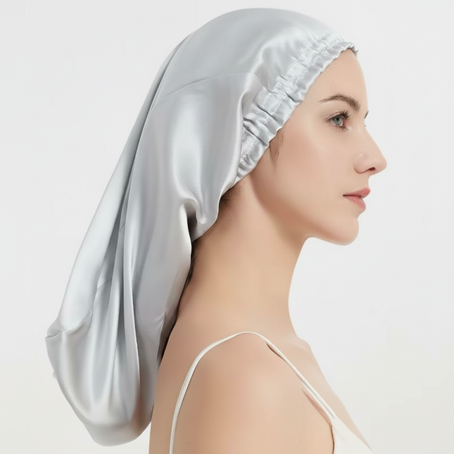 100% Pure Mulberry Silk Hair Bonnets for Women Sleeping Cap Silk Sleep Cap Night Bonnet Caps Hair Protection Turban Head Wraps - gallery 1