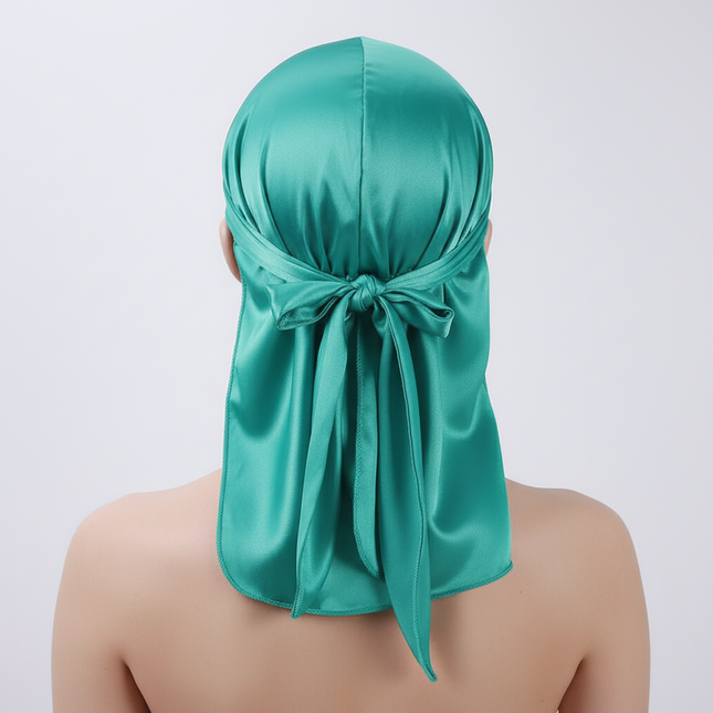 Unisex Silky Durags Bandanas Turban Hat Wigs Doo Men Satin Durag Biker Headwear Headband Hair Accessories Extra Long Tail Du-Rag - gallery 1
