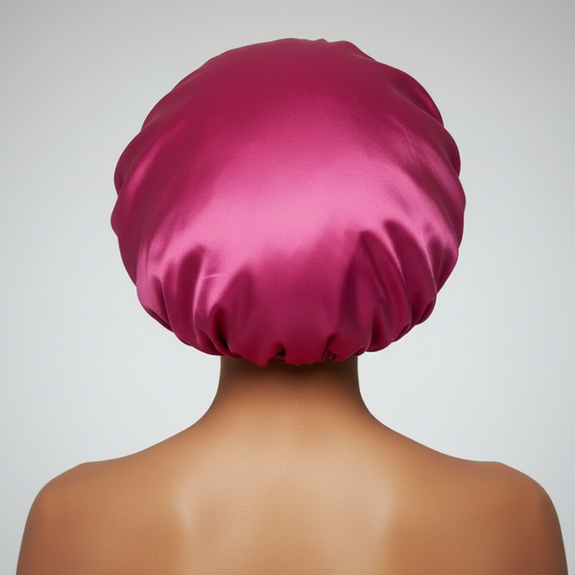 1PC Satin Sleeping Hat Night Sleep Hair Care Bonnet Nightcap Extra Satin Silky Shower Caps Sleep Cap with Premium Elastic Band - gallery 1