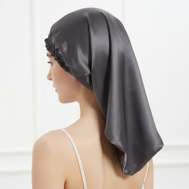 100% Pure Mulberry Silk Hair Bonnets for Women Sleeping Cap Silk Sleep Cap Night Bonnet Caps Hair Protection Turban Head Wraps - gallery 1