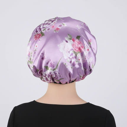 New Satin Hair Caps for Sleeping Women Bath Double Layer Headwear Cover Hat Curly Hair Styling Accessories Hair Cap for Sleeping - gallery 1