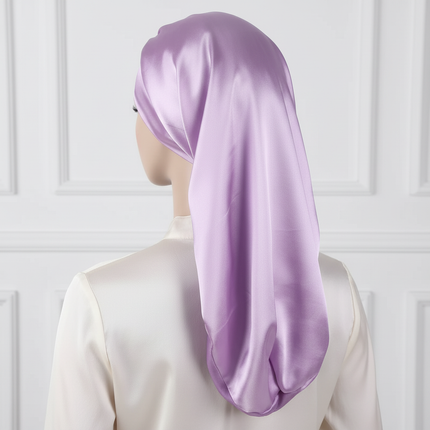 Long Satin Bonnet Sleep Cap Silk Sleeping Cap With Wide Elastic Band Loose Night Hat For Women Braids Curly Hair Natural Hair - gallery 1