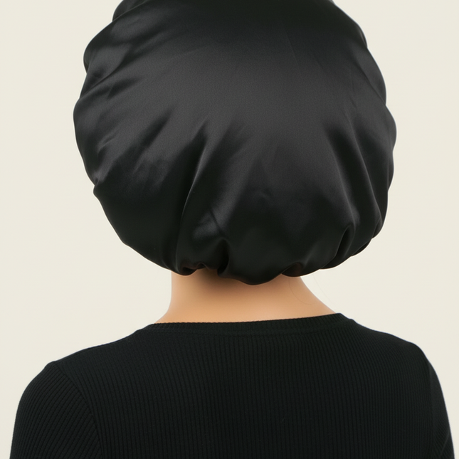 Unisex Head Wrap Elastic Band Bonnet sleep cap Extra Large Satin Silky Bonnet Sleep with Premium Elastic Band - gallery 1