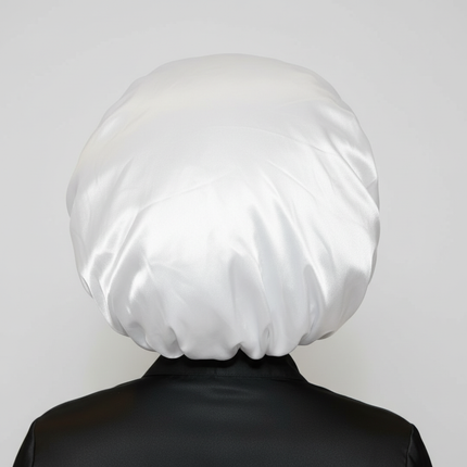 Black Waterproof Shower Cap Extra Large Women's Single Layer Eva Shower Cap Oil-baked Elastic Bathroom Cap Hood Hair Bonnet - gallery 1