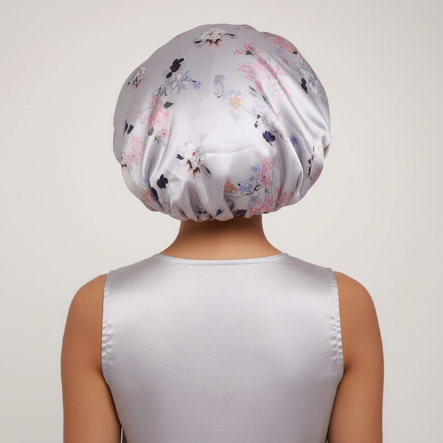 New Women's Extra Large Hair Cap For Sleeping African Printed Satin Cap Elastic Night Turban Artificial Silk Chemo Bonnet - gallery 1