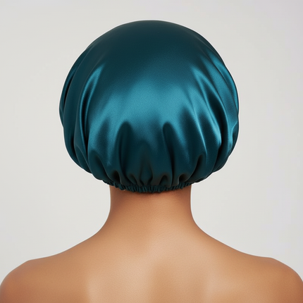 Satin Hair Cap Sleeping Shower Cap Invisible Flat Imitation Silk Round Haircare Headwear Ceremony Adjusting Button Night Hat - gallery 1