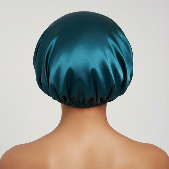 Satin Hair Cap Sleeping Shower Cap Invisible Flat Imitation Silk Round Haircare Headwear Ceremony Adjusting Button Night Hat - gallery 1