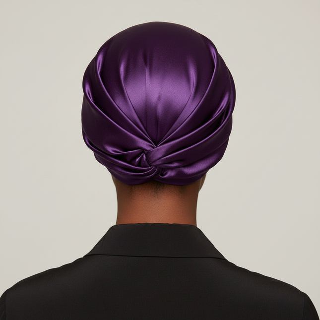 Satin Bonnet Hat Double Layer Hair Wrap Women Adjustable Knotted Hat Care Turban Satin Sleep Hat for Curly Straight Hair 2025 - gallery 1
