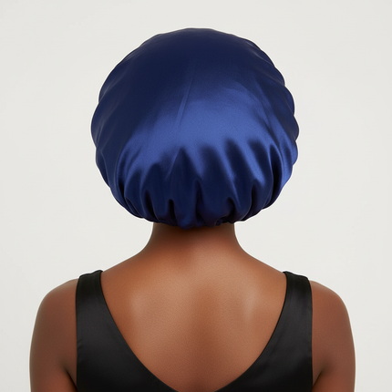 New Women Oversized Silky Hair Soft Elegant Bonnet Solid Color Satin Bonnet Sleeping Night Cap Elastic Shower Bath Hats - gallery 1