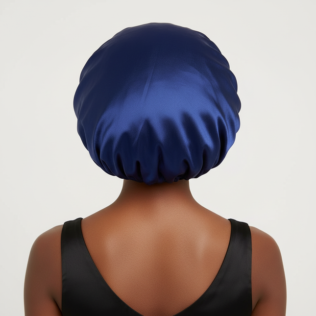 New Women Oversized Silky Hair Soft Elegant Bonnet Solid Color Satin Bonnet Sleeping Night Cap Elastic Shower Bath Hats - gallery 1