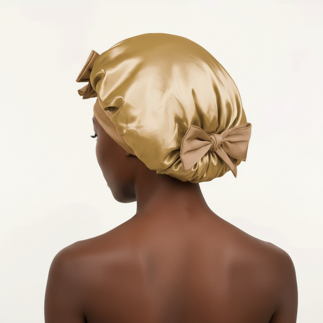 Satin Bonnet Silk Bonnet Adjustable Bonne For Sleeping Hair Bonnet With Tie Band Bonnets For Women Men - gallery 1
