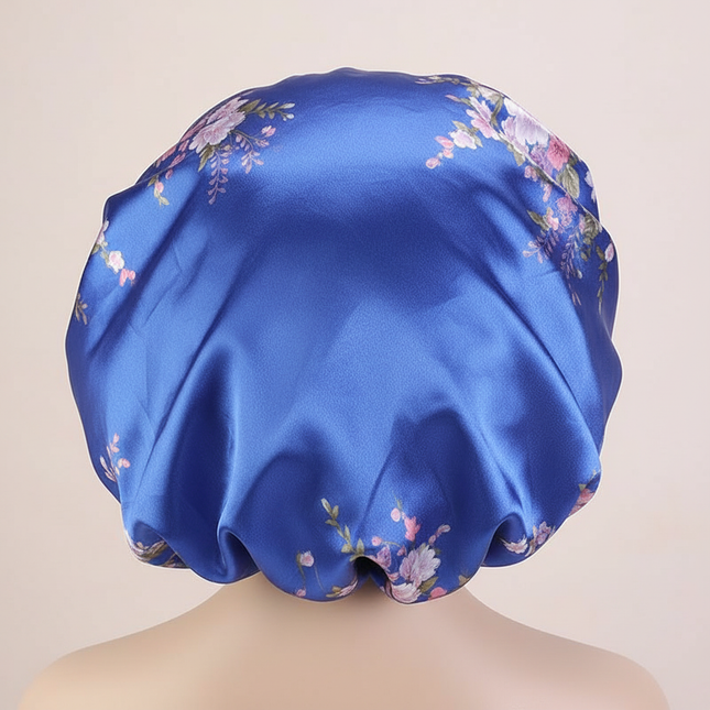 Extra Large Satin Lined Bonnet Women Big Size Beauty Print Satin Silk Bonnet Sleep Night Cap Head Cover Bonnet Hat Wholesale - gallery 1