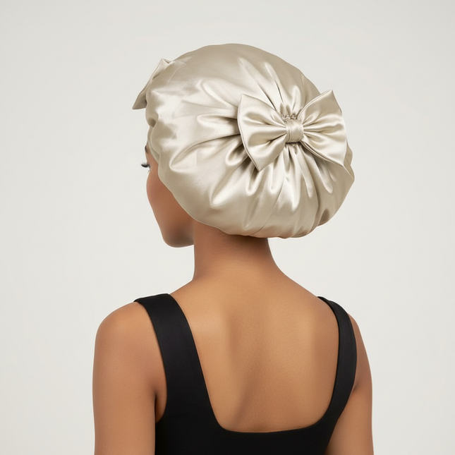 Satin Bonnet Silk Bonnet Adjustable Bonne For Sleeping Hair Bonnet With Tie Band Bonnets For Women Men - gallery 1