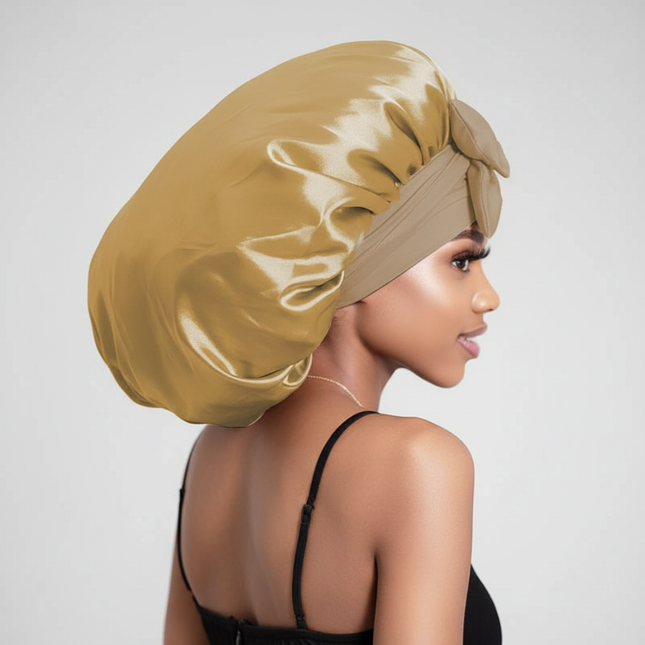 Satin Bonnet Bonnet Adjustable Bonne For Sleeping Hair Bonnet With Tie Band Bonnets For Women Men - gallery 1