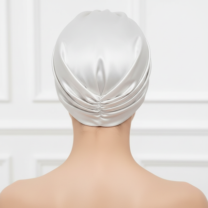 100% Mulberry Silk Bonnet Silk Sleeping Cap Double-Sided Real Silk For Hair Skin  Turban - gallery 1