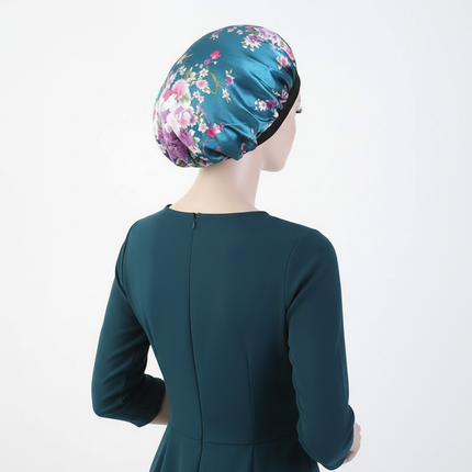 New Satin Hair Caps for Sleeping Women Bath Double Layer Headwear Cover Hat Curly Hair Styling Accessories Hair Cap for Sleeping - gallery 1