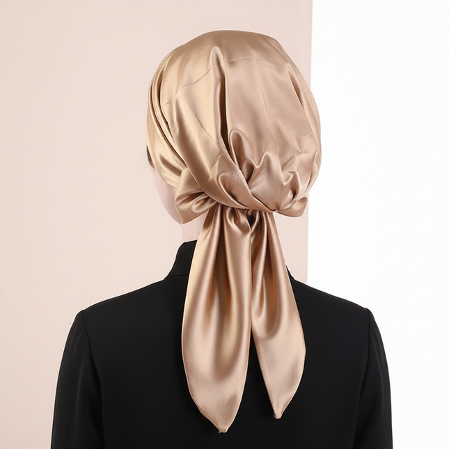 Women Silk Satin Cap Night Sleep Cap Hair Bonnet Hat Head Cover Satin Turban Headscarf Adjustable Ladies Long Hair Care Bonnet - gallery 1