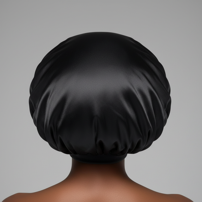Double Layer Satin Hair Cap for Sleeping Bonnets for Women Round Haircare Women Headwear Night Hat Reversible Head Cover - gallery 1