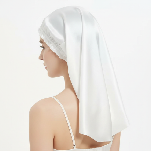 100% Pure Mulberry Silk Hair Bonnets for Women Sleeping Cap Silk Sleep Cap Night Bonnet Caps Hair Protection Turban Head Wraps - gallery 1